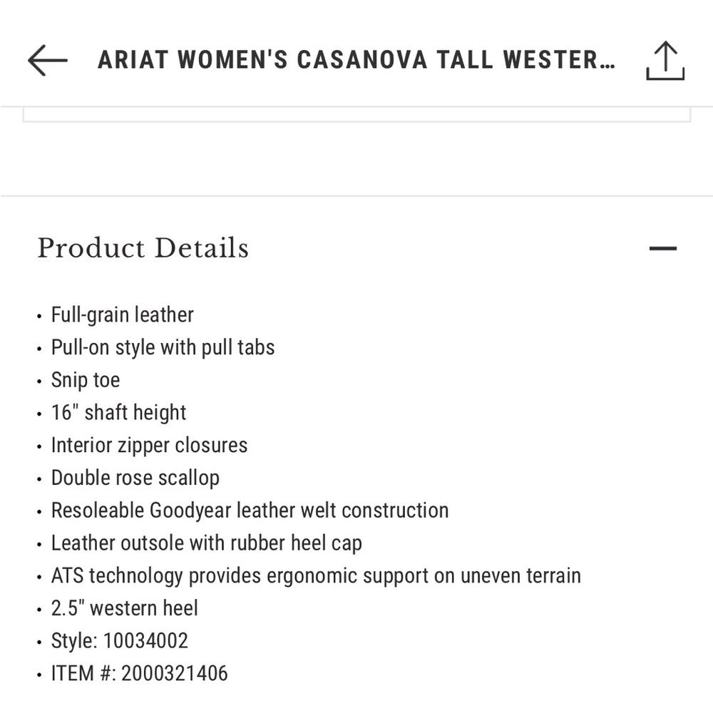 Ariat Brown Heeled Boots - Picture 6 of 14